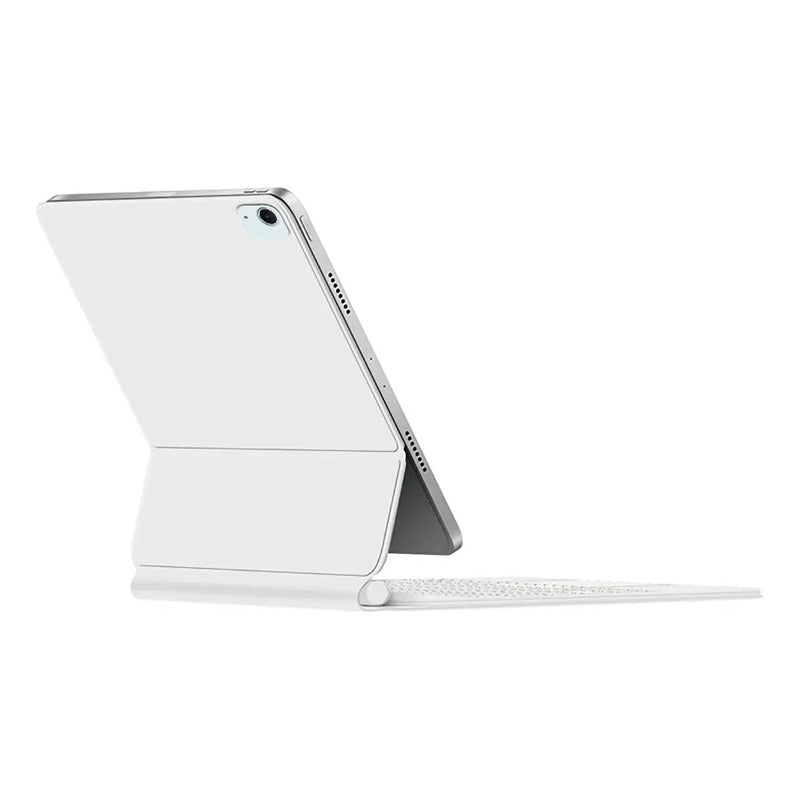 Funda Teclado Para iPad 10th / 11th Trackpad Retroiluminado Blanco