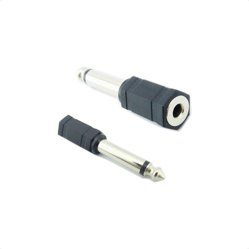Adaptador Audio Plug Jack Entrada 3.5 Mm Salida 6.3 Mm Mono