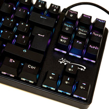 Load image into Gallery viewer, Teclado Gamer Njoytech Qwerty Outemu Blue Español Color Negro Con Luz Rgb
