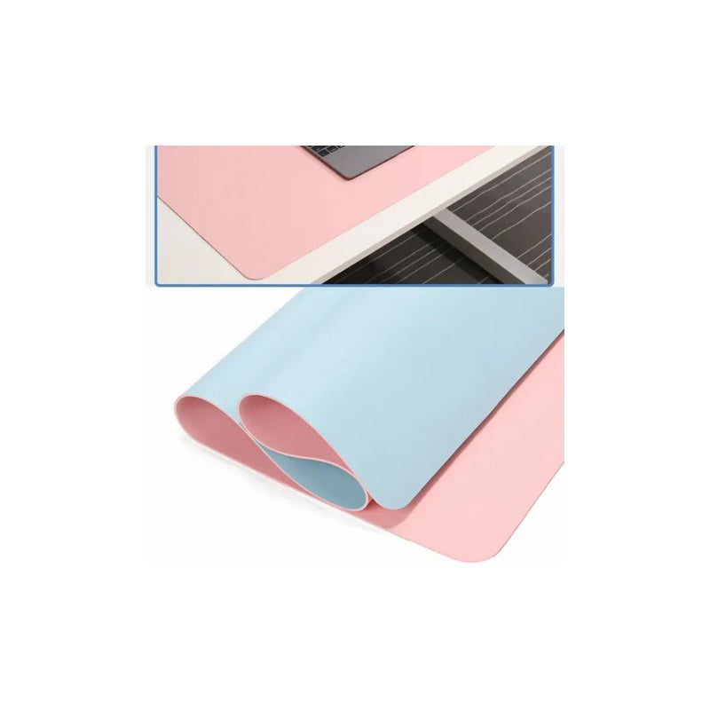 Alfombrilla Mousepad Reversible 80x40 Rosa/celeste Rosa/celeste