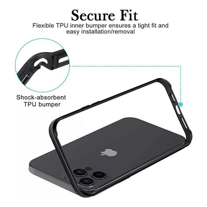 Funda Marco Metálico Para iPhone 15 Silver