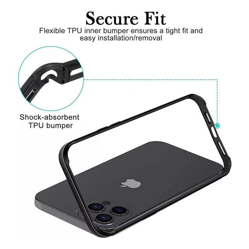 Funda Marco Metálico Para iPhone 15 Silver