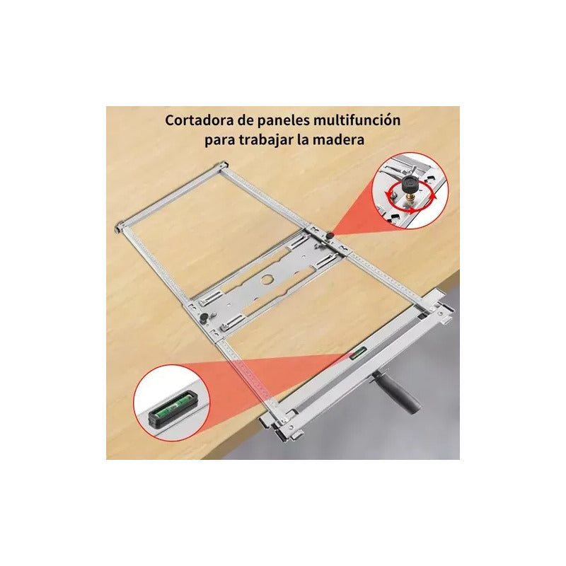 Grande Guía De Corte Para Sierra 7 Pulgadas O Router De Mano Gris No Aplica