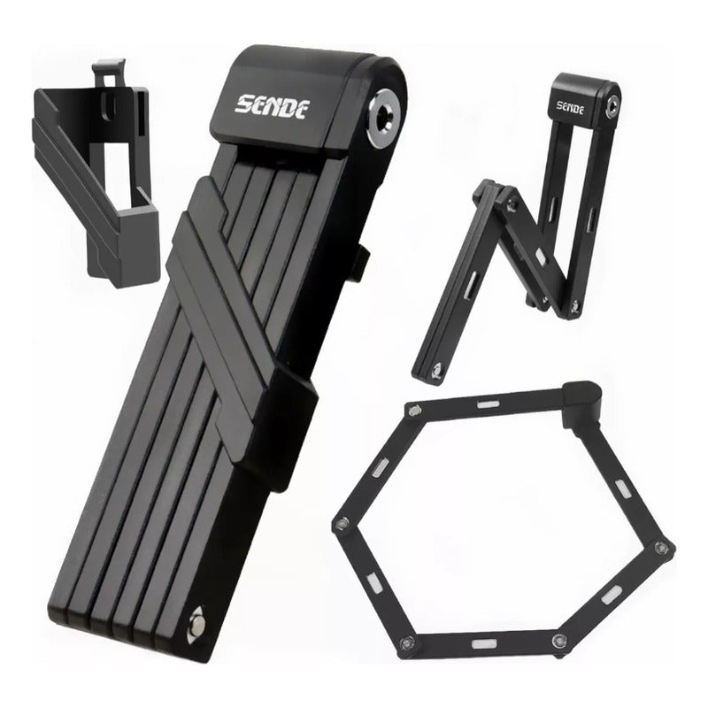 Candado Plegable Impermeable Sende Para Moto Y Bicicleta