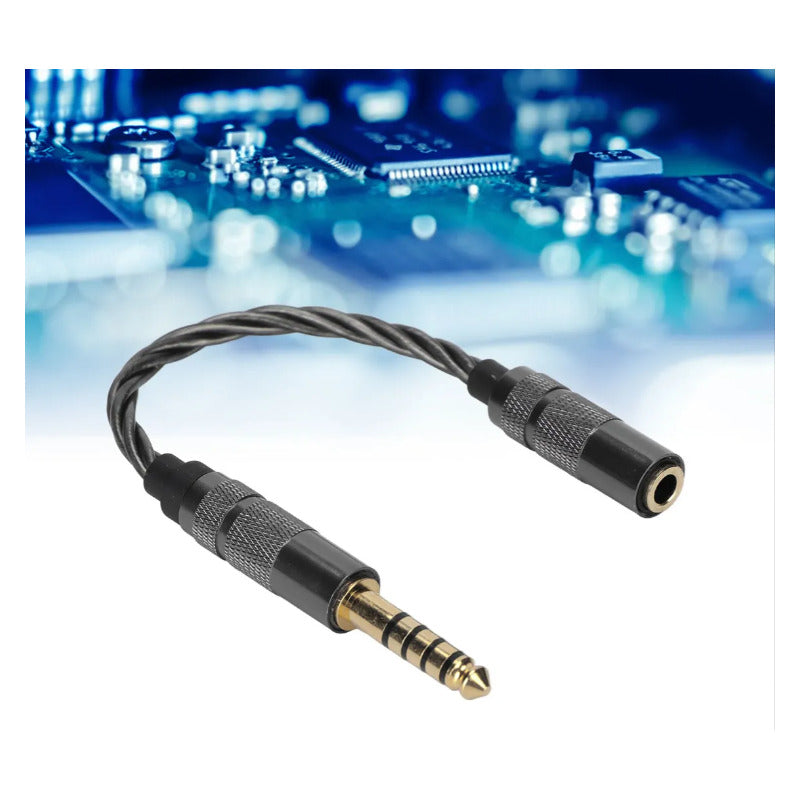 Cable Adaptador Balanceado M A Le A 3,5 Mm Estéreo Fem Al E