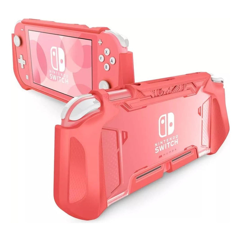 Estuche Para Nintendo Switch Lite Consola Versión 2019 Coral