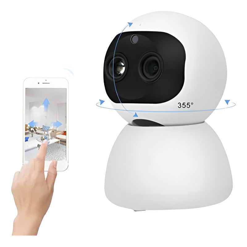 1080p Hd Wifi Cámara, Cctv De Visión Wifi Blanco