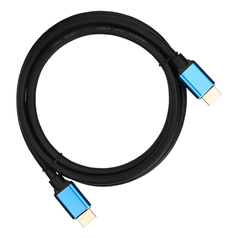 Cable Hdmi Multimedia Hd Chapado En Oro 4k 120hz 8k 2 Metros