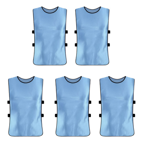 Pack X5 Chaleco Deportivo Peto Multiuso Para Adultos Futbol Turquesa Unica