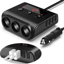 Cargar imagen en el visor de la galería, Cargador Adaptador Encendedor Auto 12v/24v 120w Negro

