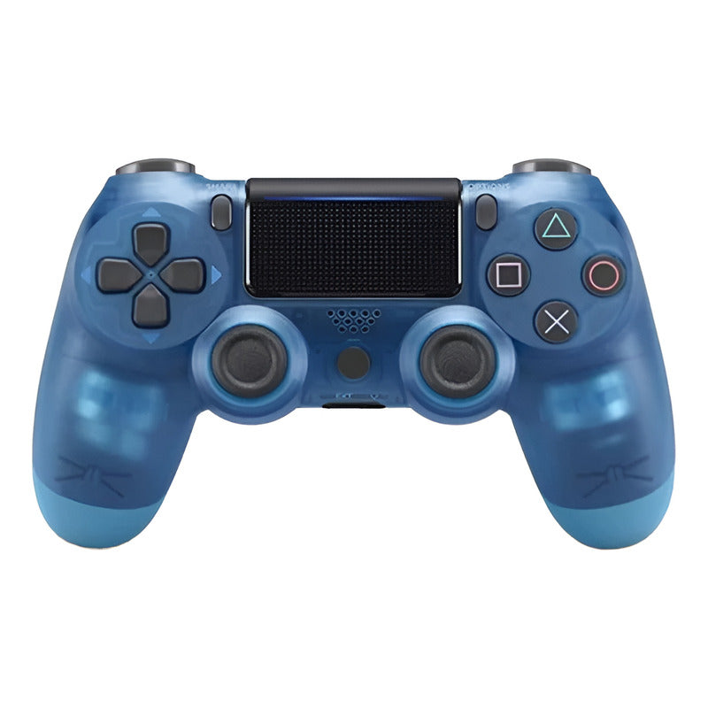 Joystick Inalámbrico Compatible Con Ps4 Doubleshock Transparente Azul