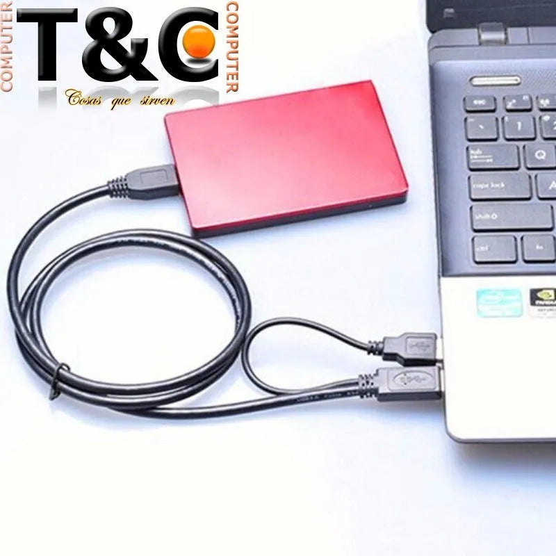 Cable Usb 3.0 Doble A Micro B Disco Duro Externo Negro