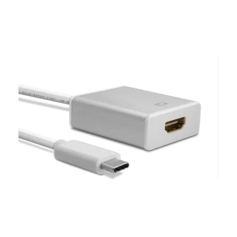 Adaptador Cable Video Audio Usb-c 3.1 Compatible Con Hdmi Plateado