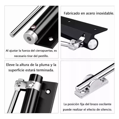 Cierra Puertas Automática Sin Perforar Para Uso Doméstico