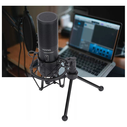 Micrófono Condensador Yanmai Q9 Profesional Streaming Y Grab Negro