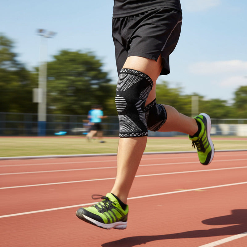 Rodillera Elástica De Compresión Para Deportes Correr Negro Xl