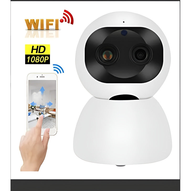 1080p Hd Wifi Cámara, Cctv De Visión Wifi Blanco