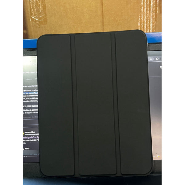 Funda Para iPad 10.2 Con Ranura Espacio Pencil Negro/transparente