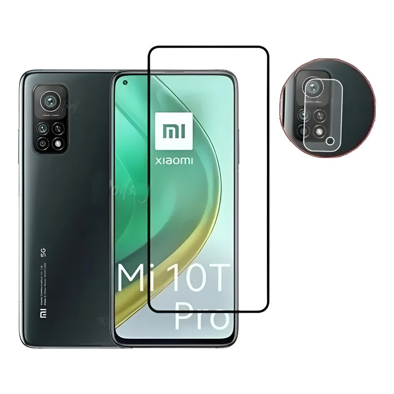 Mica Vidrio Xiaomi Mi 10t / 10t Pro 9h 2.5d + Cámara