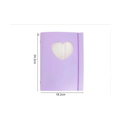 Álbum De Fotos Binder Genérico - Organiza Tus Recuerdos Morado Liso
