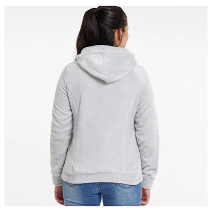 Polar Mujer Básico Full Zipper Gris Perla Fashion's Park Xs Gris Perla Gris Perla