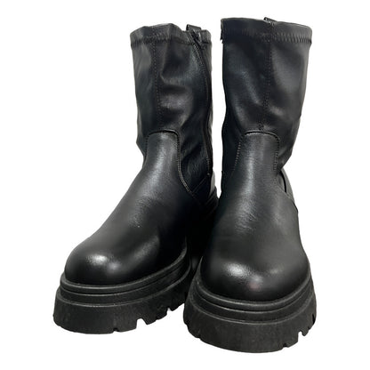 Botín Mujer Tobillo Elasticado Negro Corona Negro Liso 39