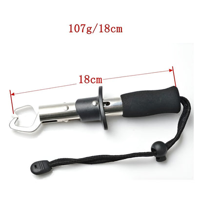 Alicate Pesca Acero Inoxidable Quita Anzuelo Señuelo Argolla Negro