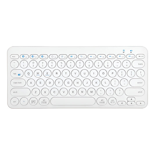 Teclado Retro Punk Estilo 78 Teclado K380 Bluetooth 5.0 Blanco Blanco
