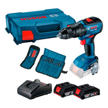 Cargar imagen en el visor de la galería, Taladro Percutor Bosch Gsb 18v-50 Brushless + 2 Baterías Color Azul Frecuencia Azul

