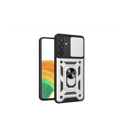 Carcasa Para Samsung Antishock Anillo Blindada Plateado A54 5g