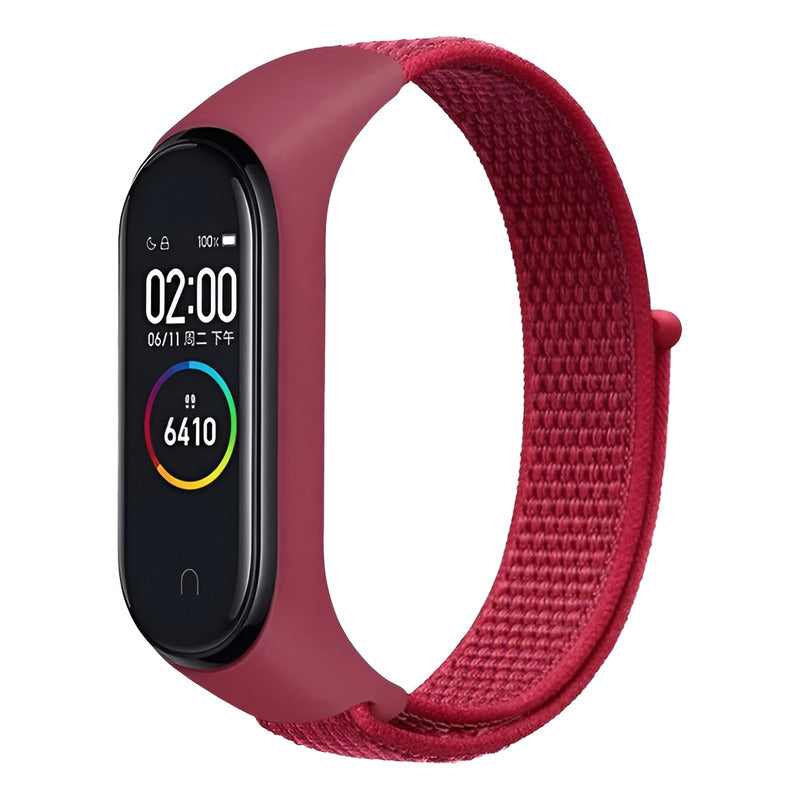 Correa Nylon Para Xiaomi Watch Ajustable Cómodo Transpirable Rojo 1.5 Cm