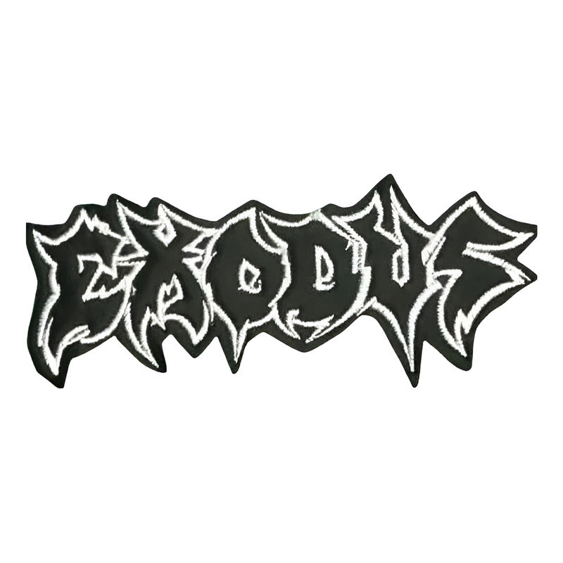 Parche Bordado Exodus Bandas De Rock Negro