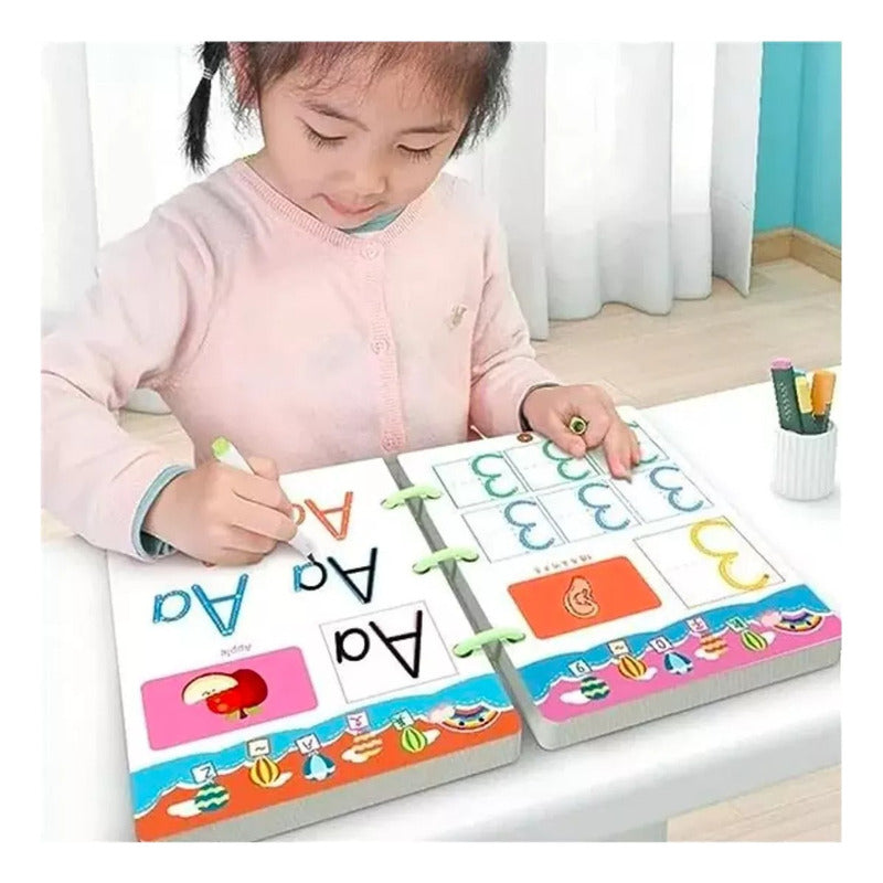 Libro De Trabajo De Rastreo Mágico Niños Juguetes Educativos