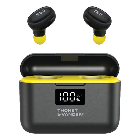Auriculares In-ear Inalámbricos Thonet & Vander Bohne Topp Negro Con Luz Led