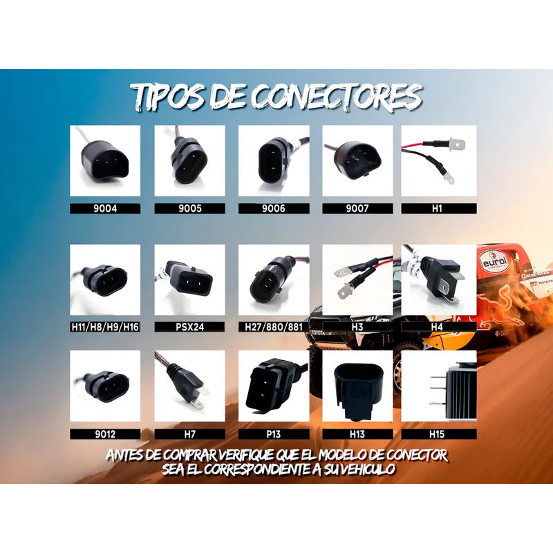 Kit Luces Led Ir100 Dakar 9005  45000lm 55w