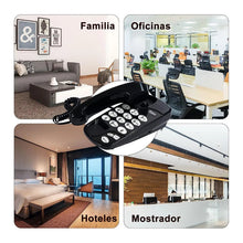 Cargar imagen en el visor de la galería, Telefonos Fijos Alambrico Casa Oficina Hotel Modernphone Negro
