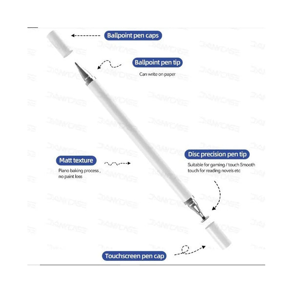 Lapiz Stylus Universal 2 En 1 Para iPad Y Tablet, Celular