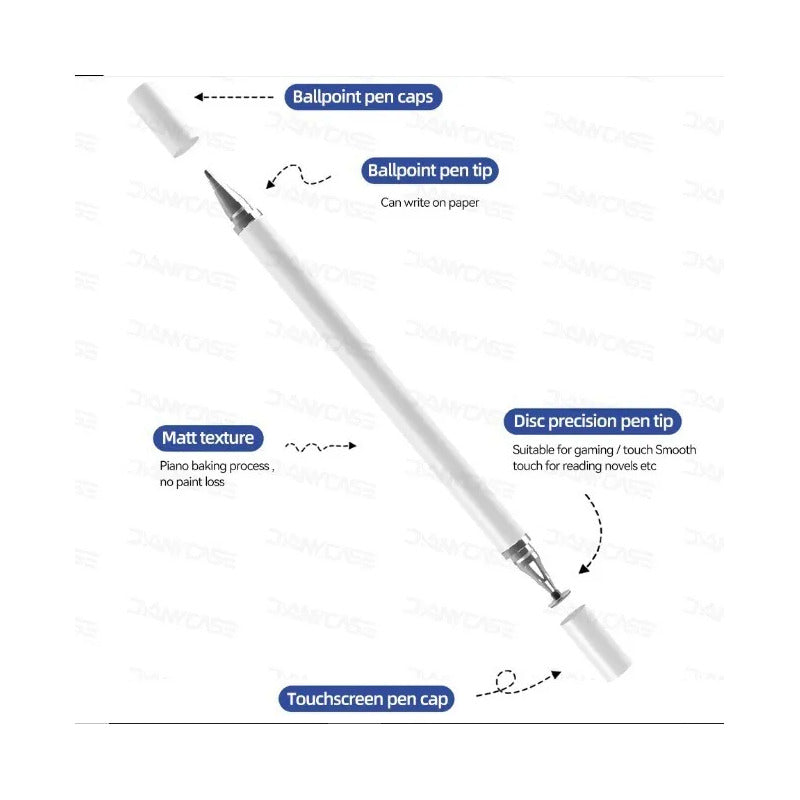 Lapiz Stylus Universal 2 En 1 Para iPad Y Tablet, Celular