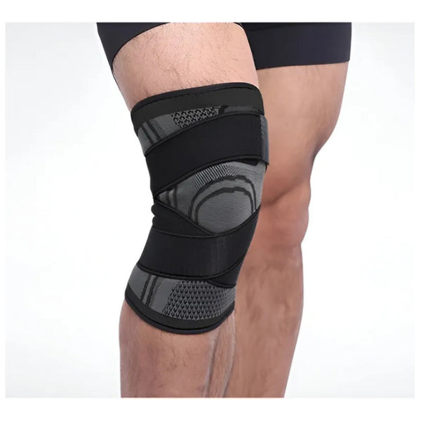 Rodilleras Deportivas Compresion Con Correas Ajustables X2 Negro L