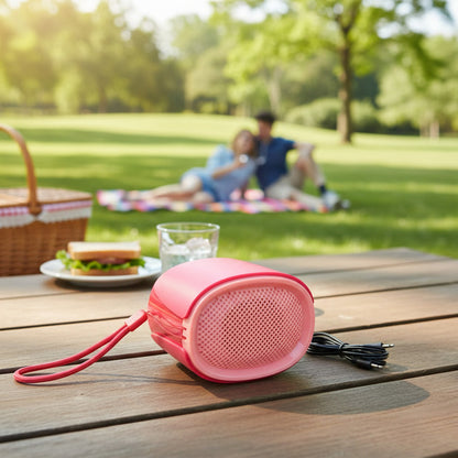 Mini Speaker Sada A6 Portátil Inalambrico Color Rosa