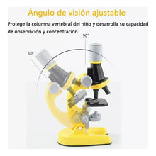 Cargar imagen en el visor de la galería, Kit De Ciencia Para Niños Microscopio Juguete Educativo Azul Claro

