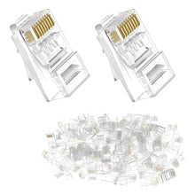 Cargar imagen en el visor de la galería, Conectores Rj45 Cat6 Plug  Bolsa 50 Unidades
