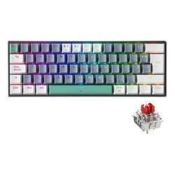 Teclado Gamer Machenike Qwerty Hotswapping Switch Español Color Red Switch Con Luz Rgb