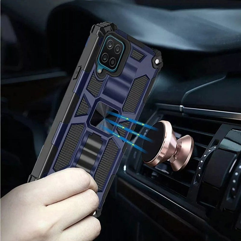 Carcasa Samsung Galaxy M12 / A12 Antishock Reforzada Azul Oscuro