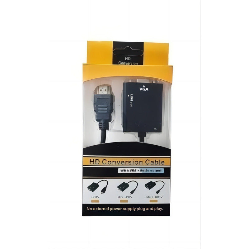 Adaptador Conversor De Hdmi A Vga Pro Max X L