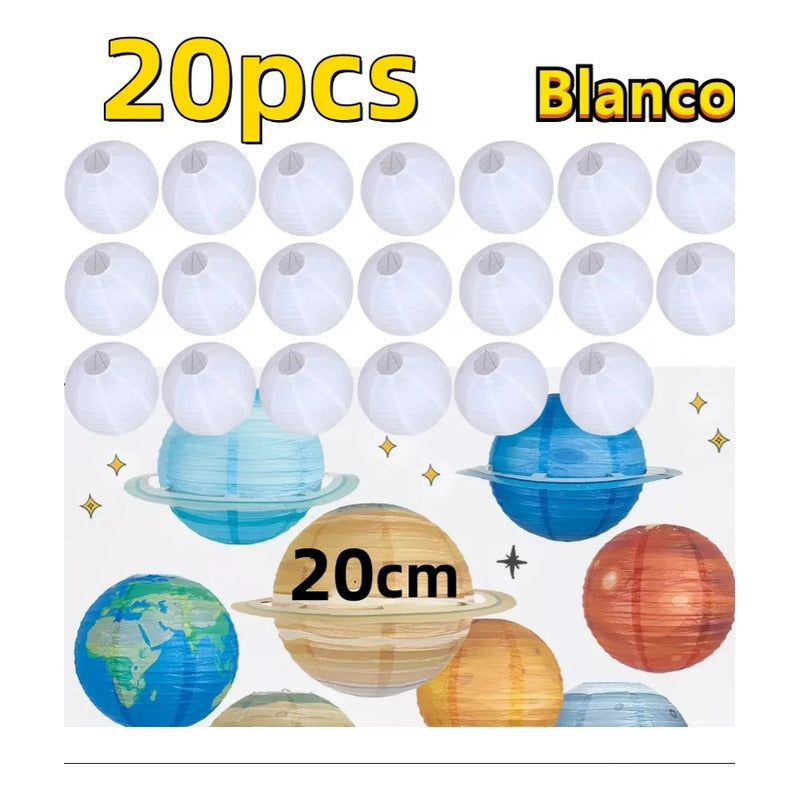 20 Piezas Lamparas Chinas/lamparas Chinas De Papel Blanco Lamparas