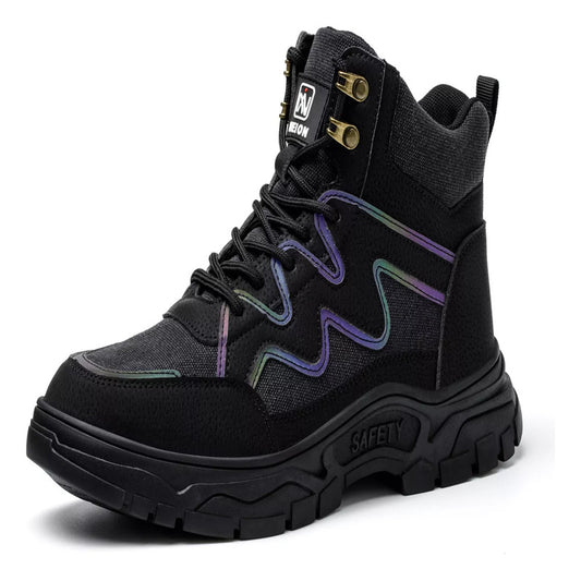 Tenis De Seguridad Industrial Zapatos Trabajo Hombre Nieion Negro Mx9