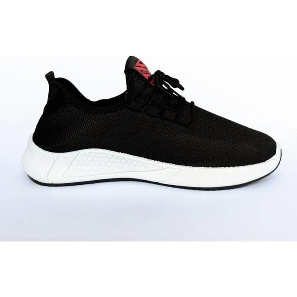 Zapatillas Hombre Ultra Ligeras Urbanas Casual Negro Lisa 44