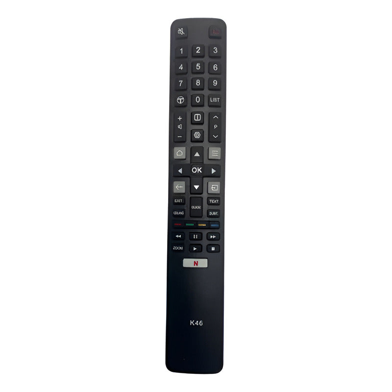 Control Remoto Para Tcl Smart Tv Genérico Compatible K46 Negro