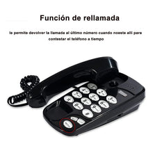 Cargar imagen en el visor de la galería, Telefonos Fijos Alambrico Casa Oficina Hotel Modernphone Negro
